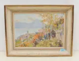 Blick auf Gandria by Paul Kutscha, oil on board, offered Dec 2022