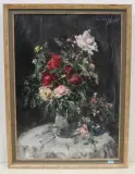 Blumenstillleben by Aurel Naray, oil on canvas, offered Dec 2022