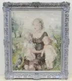 Mutter mit Kindern by Aurel Naray, oil on canvas, offered Dec 2022