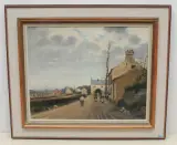 Landstrasse by Paul Saïn, oil on canvas, sold Dec 2022