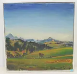 Appenzeller Berglandschaft by Albert Servaes, 1945, oil on canvas, offered Dec 2022