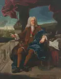 Herrenportrait by Spanien, um 1720, oil on canvas, sold Dec 2022
