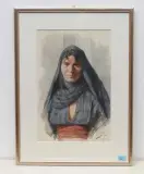 Frauenportrait by Tony Binder, 1904, watercolor, sold Dec 2022