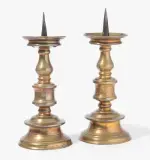 Deutsch, Barock by 1 Paar Kerzenleuchter, bronze, sold Dec 2022