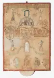 Signiert und datiert P.C. Voigt, 1716 by Immerwährender Kalender des Fürstenhauses Orange, watercolor, offered Dec 2022