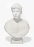 Signiert und datiert "G. Siber 1888 by Büste Gustav Siber, marble, sold Dec 2022