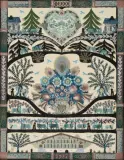 Alpaufzug mit Blumenstrauss by Anne Rosat, collage, sold Dec 2022