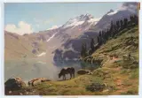 Weidende Kühe am Engstlensee, 1905 by Albert Lugardon, oil on canvas, sold Dec 2022
