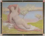 L'éveil", Allegorie des Frühlings, 1902 by Alexandre Perrier, oil, offered Dec 2022