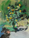Sonnenblumen", 1934 by Cuno Amiet, oil on canvas, offered Dec 2022