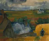 Sommer, Bretagne", 1934 by Theo Meier, oil on canvas, sold Dec 2022