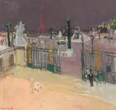 Paris, Place de la Concorde by Henri Schmid, oil on canvas, sold Dec 2022