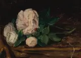 Weisse Rosen by André Evard, oil on board, sold Dec 2022