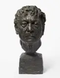 Portrait des Hans Erni by Rolf Brem, 1991, bronze, sold Dec 2022