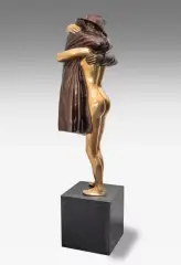 Stranger in the night by Bruno Bruni, 2012, bronze, sold Dec 2022