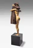 Stranger in the night by Bruno Bruni, 2012, bronze, sold Dec 2022
