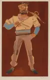 Wilhelm Tell by Heinrich Danioth, 1928, watercolor, sold Dec 2022