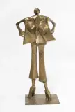 Frauenfigur by Kurt Laurenz Metzler, 1986, bronze, sold Dec 2022