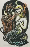 Ich weiss nicht was soll das bedeuten by Lill Tschudi, woodcut, offered Dec 2022