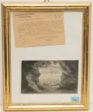 Höhle auf der Au by Halbinsel Au, pen and ink, sold Dec 2022
