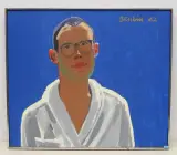 Selbstbildnis, 1982 by Anton Bruhin, oil on canvas, offered Dec 2022