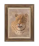 Leopard by Paul Rose, 1998, oil on canvas board, sold Jun 2023