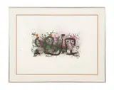 Ma de Proverbis" plate I by Joan Miró, 1970, lithograph on paper, sold Jun 2023
