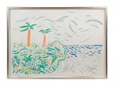 Bora Bora by David Hockney, 1979, lithograph on paper, sold Jun 2023