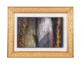 Untitled by Pérez Celis, oil and mixed media on canvas abstract, sold Jun 2023