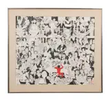 Celebrity Ball by Nicky Zann, lithograph on paper, sold Jun 2023
