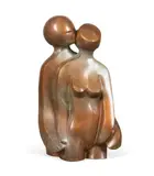 Close by Mark Yale Harris, bronze sculpture, sold Jun 2023