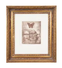Untitled by Jiří Anderle, etching on paper, sold Jun 2023