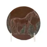 Untitled by Cindy Wolf, 1998, bronze medallion, sold Aug 2023