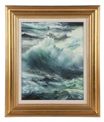 ME CA artist by Louise Frechette, oil on canvas, sold Aug 2025