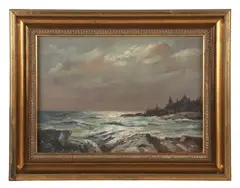 NY artist by Alexander Breede, oil on panel, sold Aug 2025