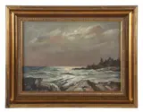 NY artist by Alexander Breede, oil on panel, sold Aug 2025