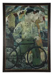 Untitled by Jessica Rice, giclee "The Bicycle", sold Aug 2025