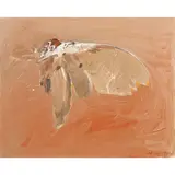 Untitled from the "Windhover" series by Nathan Oliveira, 1990, oil on canvas board mounted to panel, sold Sep 2022