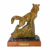 Good Morning America by Sherry Salari Sander, 1986, bronze sculpture on marble base with wood plinth, sold Sep 2022