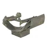 l'Homme aux semelles devant by Jean-Robert Ipoustéguy, 1983, bronze sculpture, sold Sep 2022