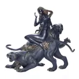 Mountain Ghost by Tiefeng Jiang, 1989, bronze sculpture, sold Sep 2022