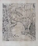 Untitled by Jean Emile Laboureur, etching, sold Aug 2022