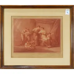 Untitled by Angelika Kauffmann, 1783, engraving, sold Aug 2022