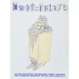 Crutchfield: Watercolors by William Crutchfield, screenprint exhibition poster, sold Aug 2022