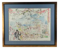 Untitled by June Leaf, watercolor, sold Apr 2025