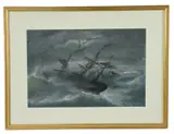 paddlewheel in distress by John Carlin, pastel, sold Apr 2025
