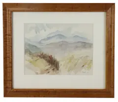 mountain landscape by John Marin, watercolor, sold May 2025