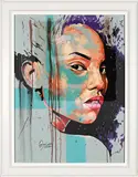 Portrait of a Woman by Wakaba Mutheki, oil and resin on canvas, sold Mar 2024