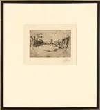 Mine Landscape by Pieter Wenning, etching, sold Mar 2024