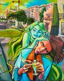 The Green Fairy* by Brandon Delles, 2008, Oil on Canvas, sold Jun 2024